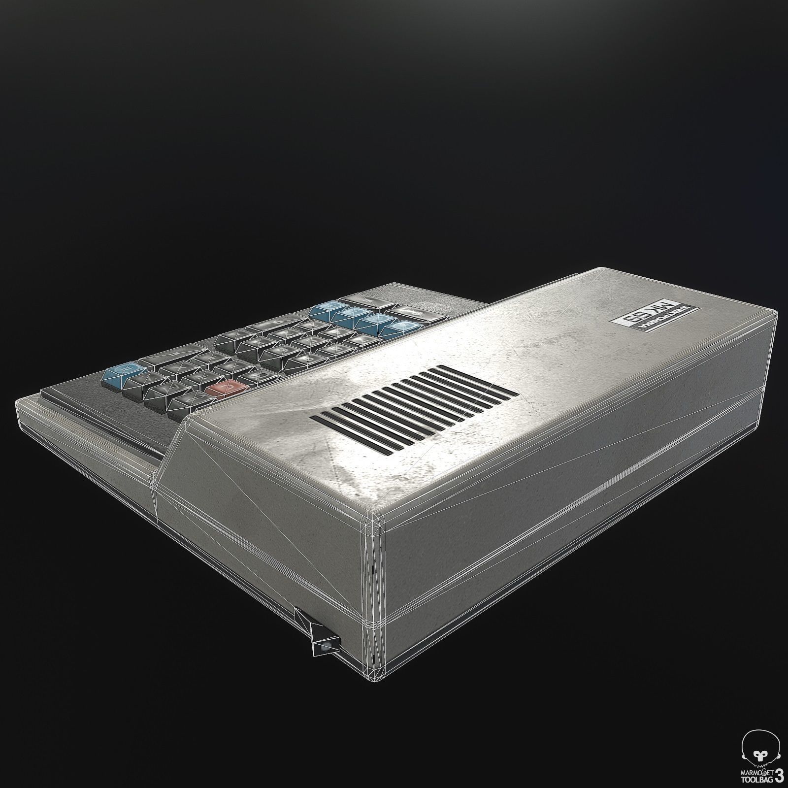 Soviet Calculator Low-poly 3D model_9