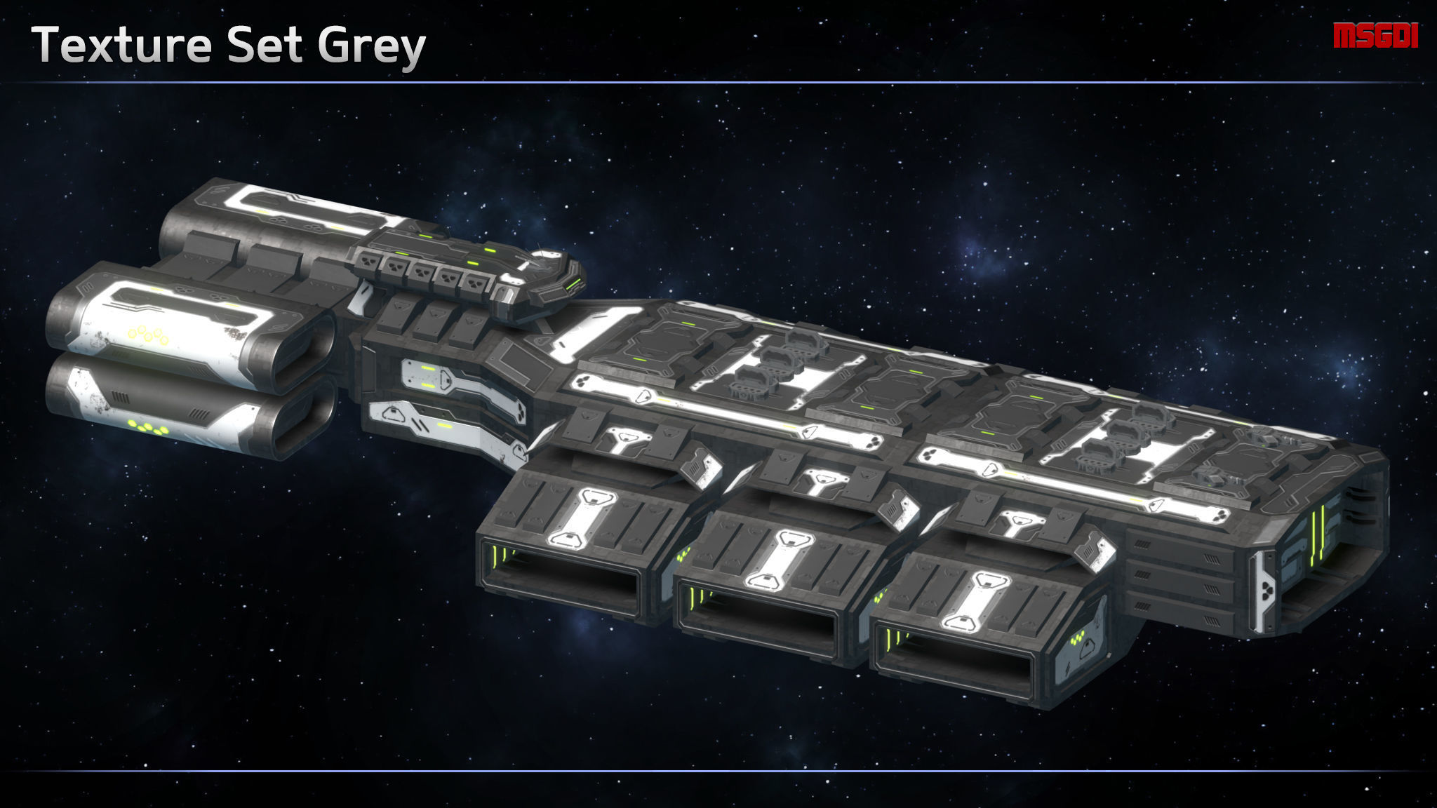 Spaceship Enkar Republic Cruiser Lakbartak Low-poly 3D model_8