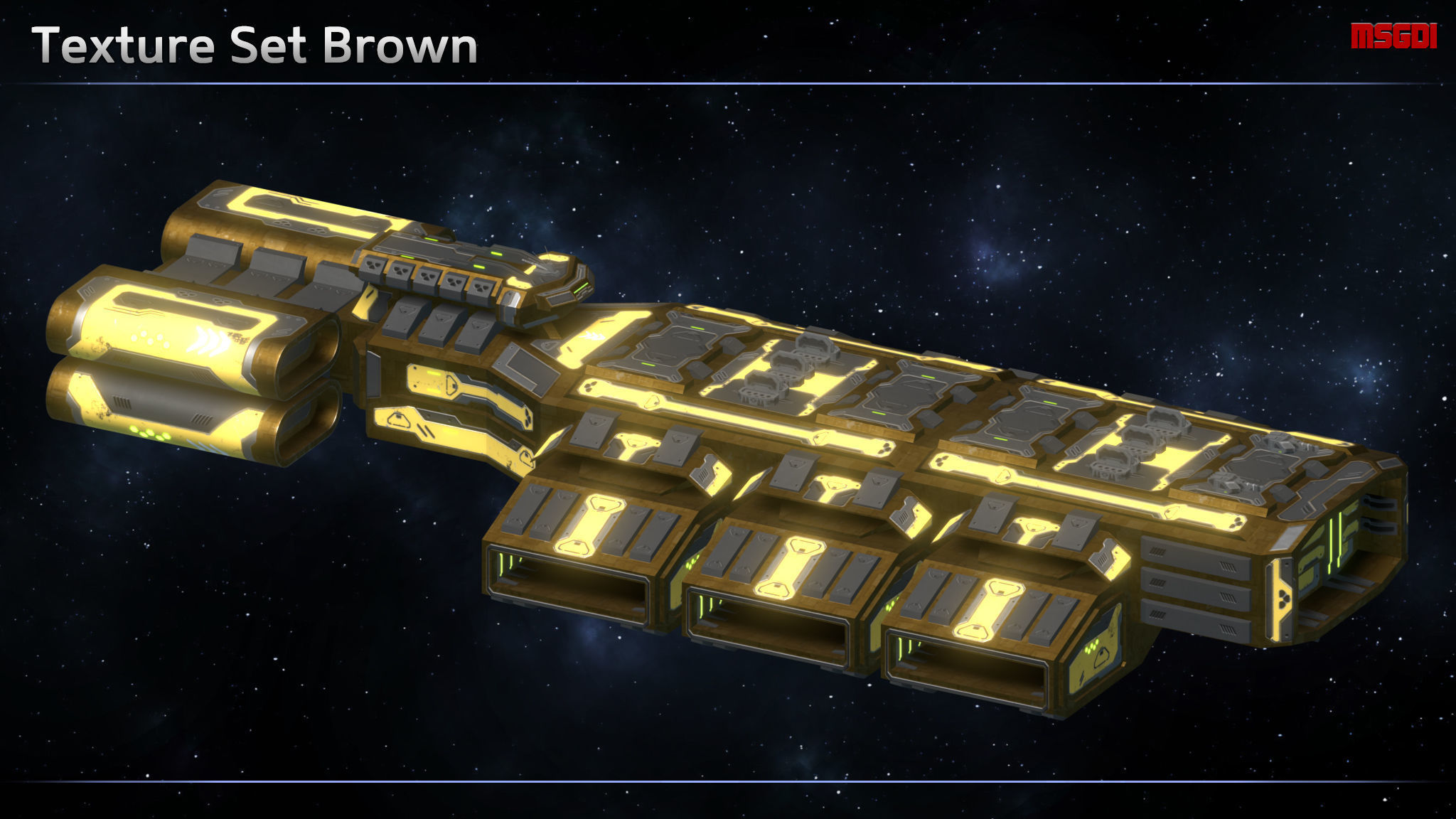 Spaceship Enkar Republic Cruiser Lakbartak Low-poly 3D model_6