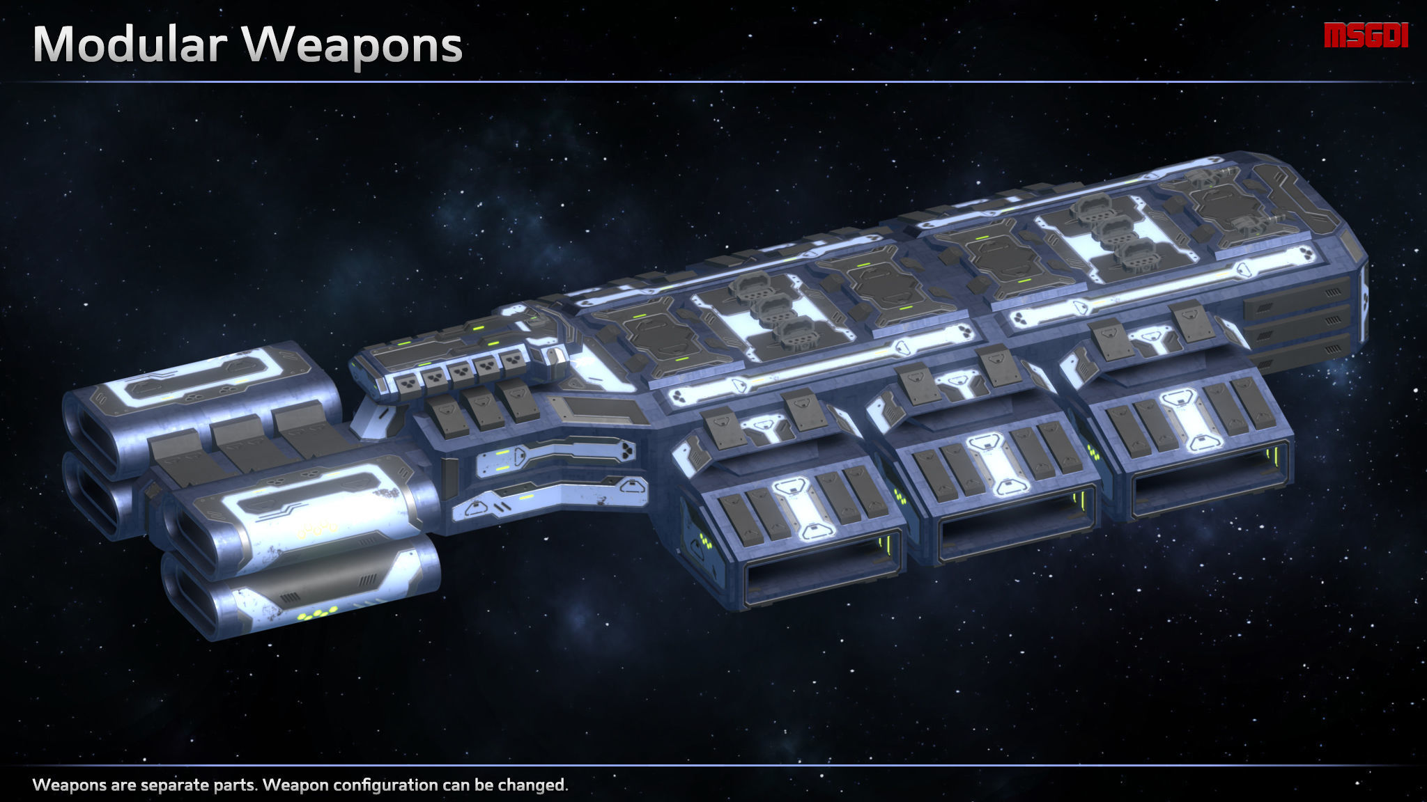 Spaceship Enkar Republic Cruiser Lakbartak Low-poly 3D model_3