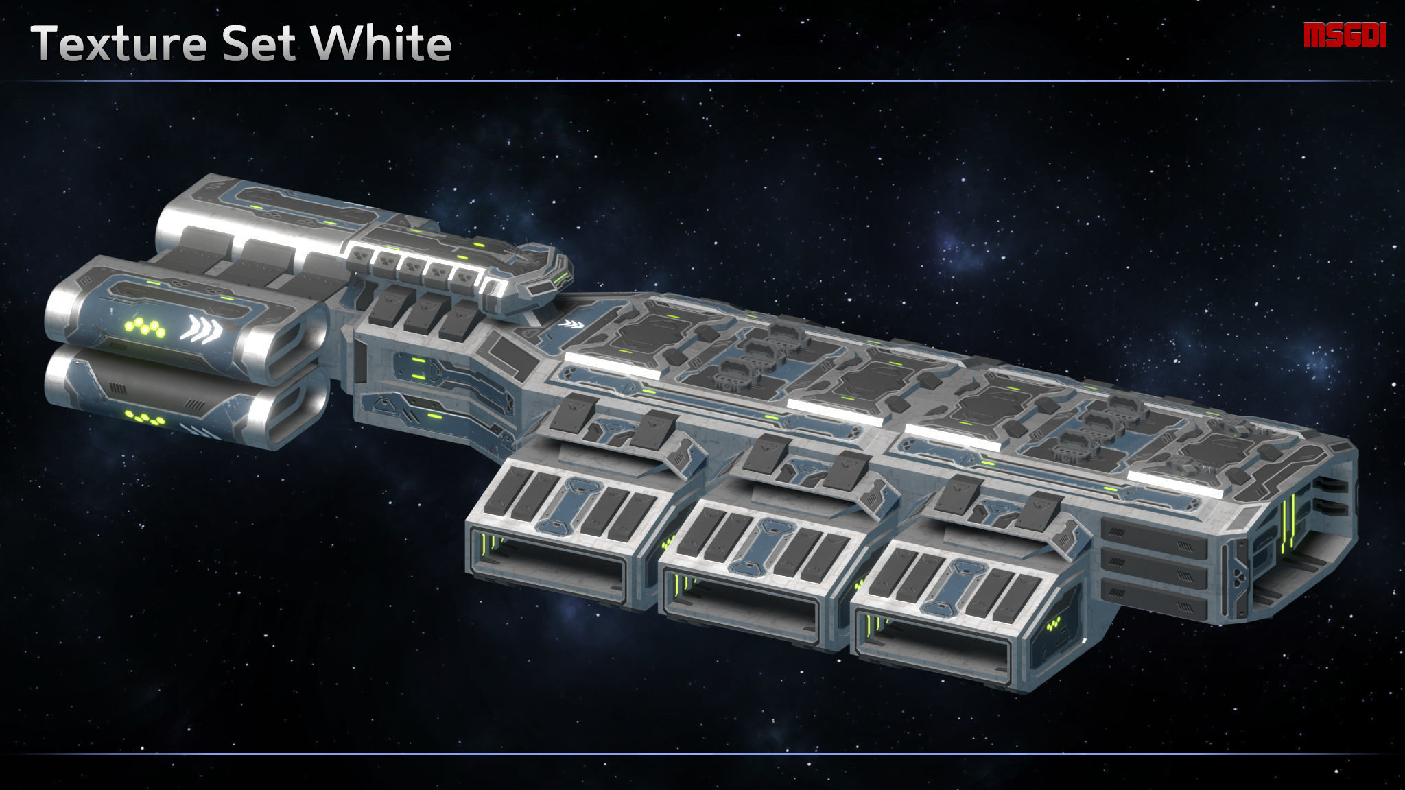 Spaceship Enkar Republic Cruiser Lakbartak Low-poly 3D model_10