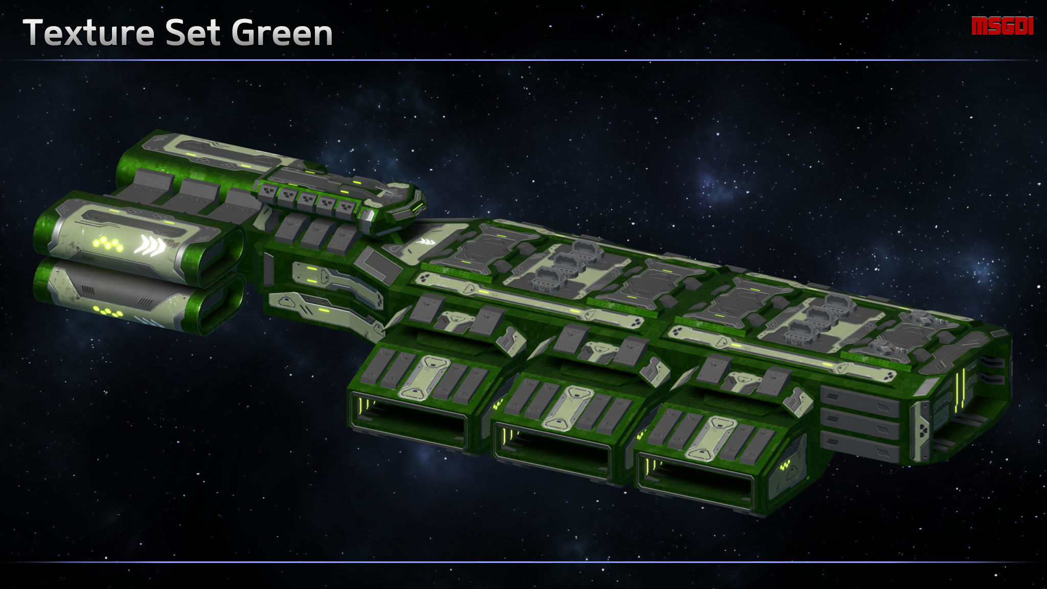 Spaceship Enkar Republic Cruiser Lakbartak Low-poly 3D model_7