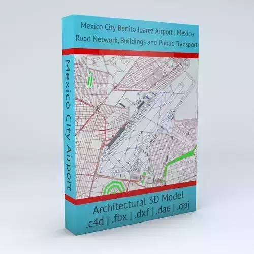 Mexico City Benito Juarez MEX Airport Roads Buildings Pub Trans