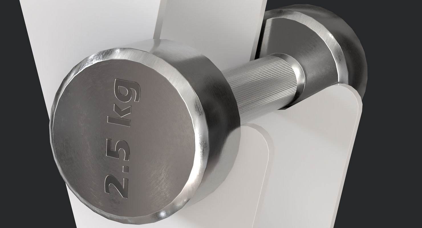 Dumbbell Rack 3D model_7