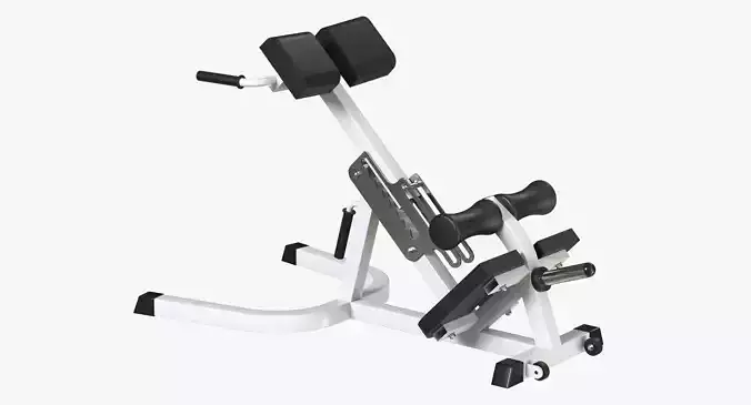 Hyperextension exercise machine