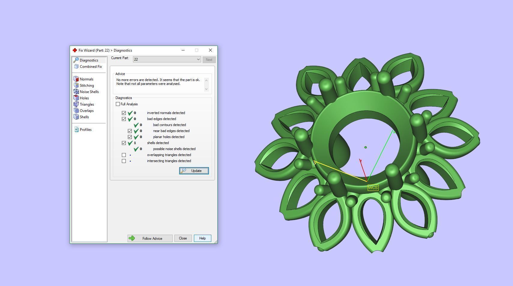 Diamond Color Stone Ring 3D print model_9