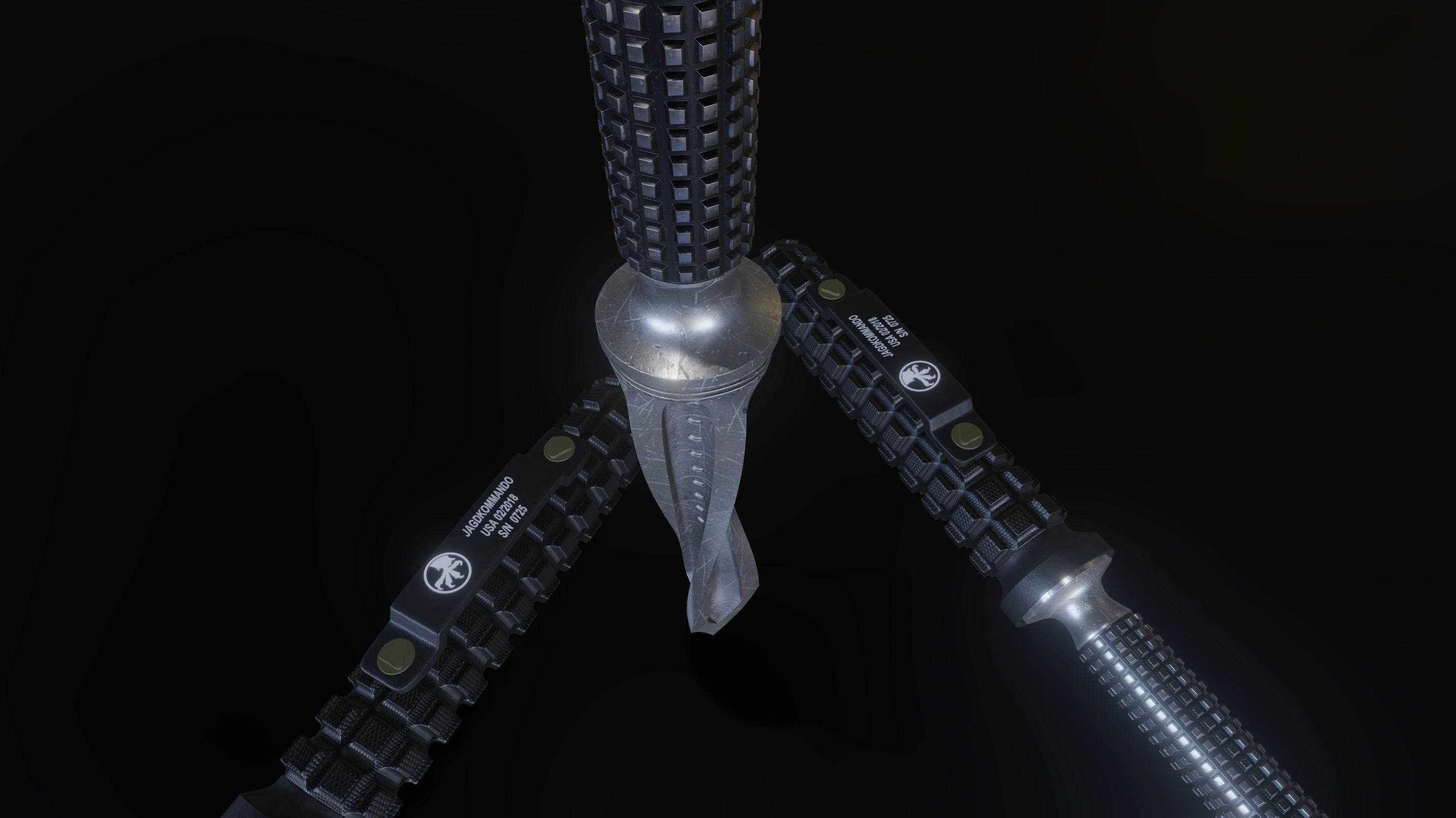 Microtech Jagdkommando Tri-Edge Dagger Free 3D model