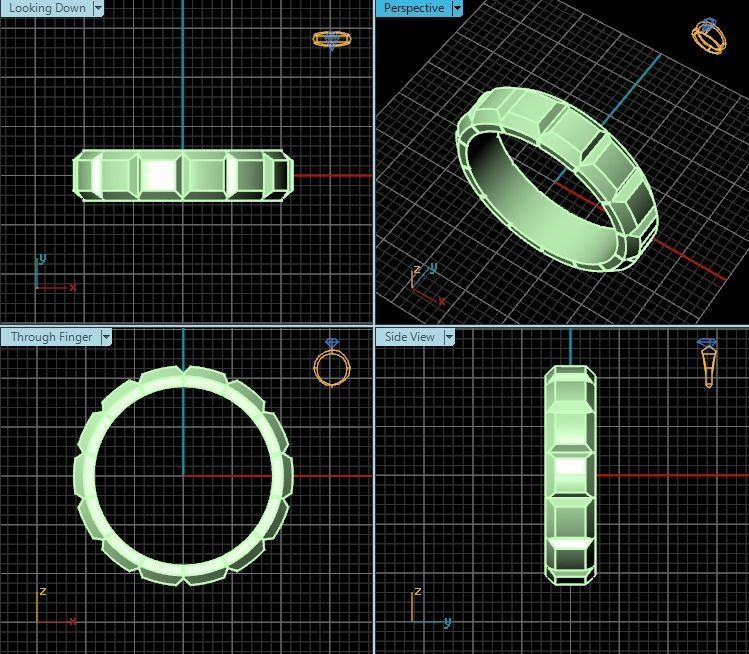 Ring T00817 3D print model_2