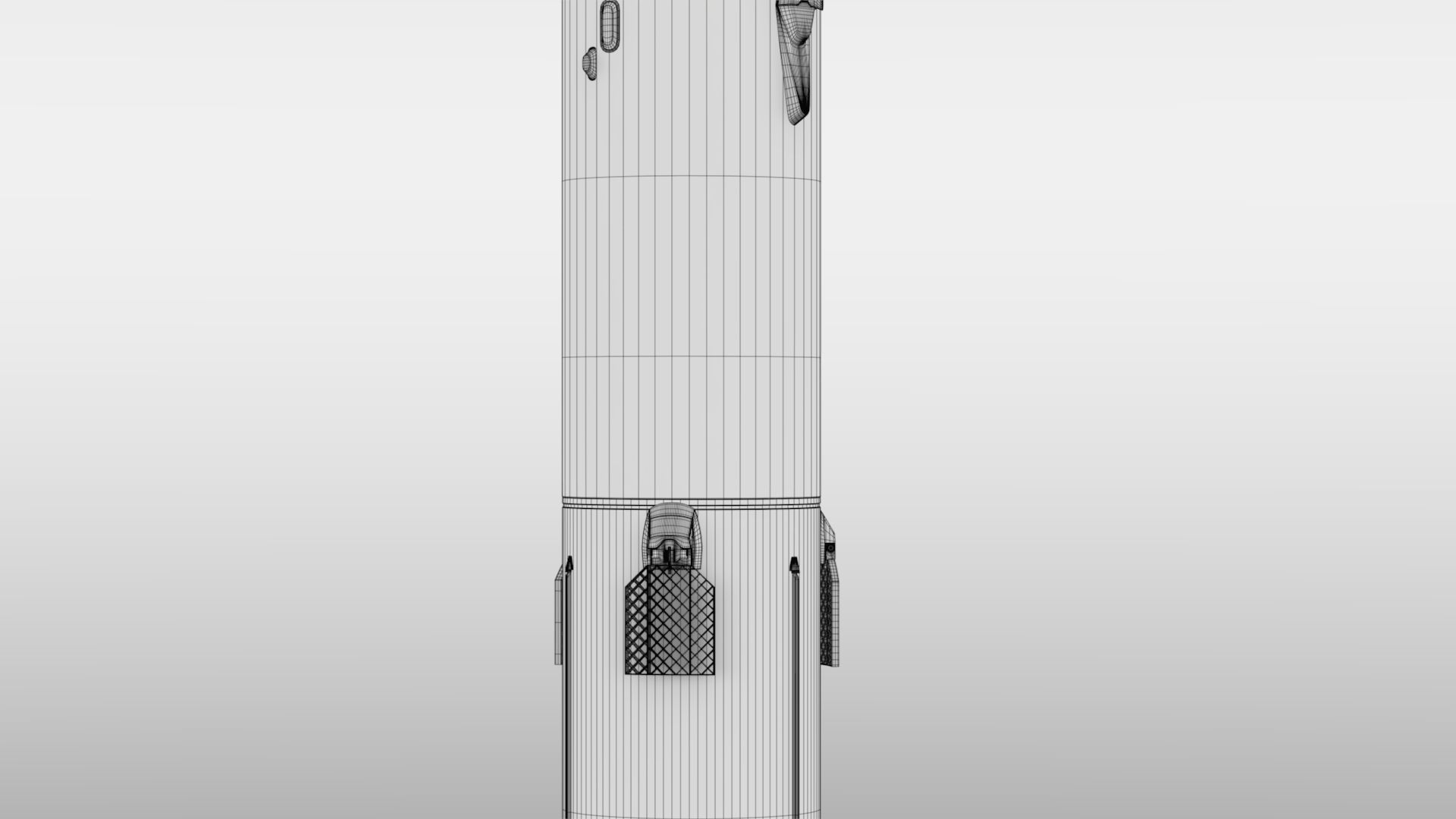 Falcon 9  rocket 3D model_15