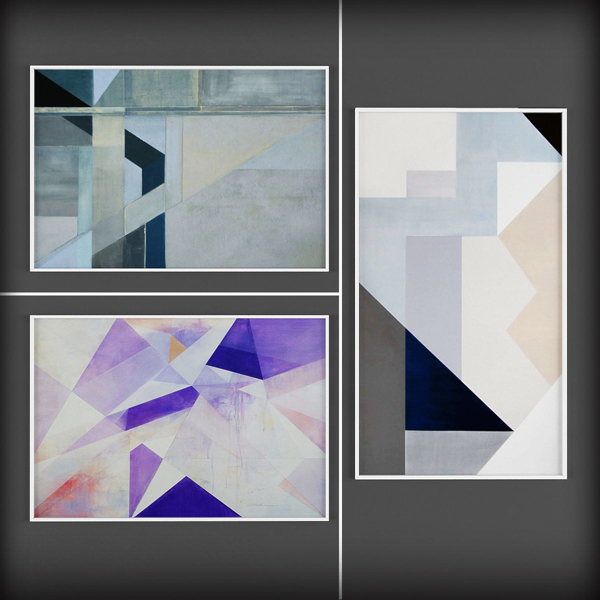 Picture Frames Low-poly 3D model_2