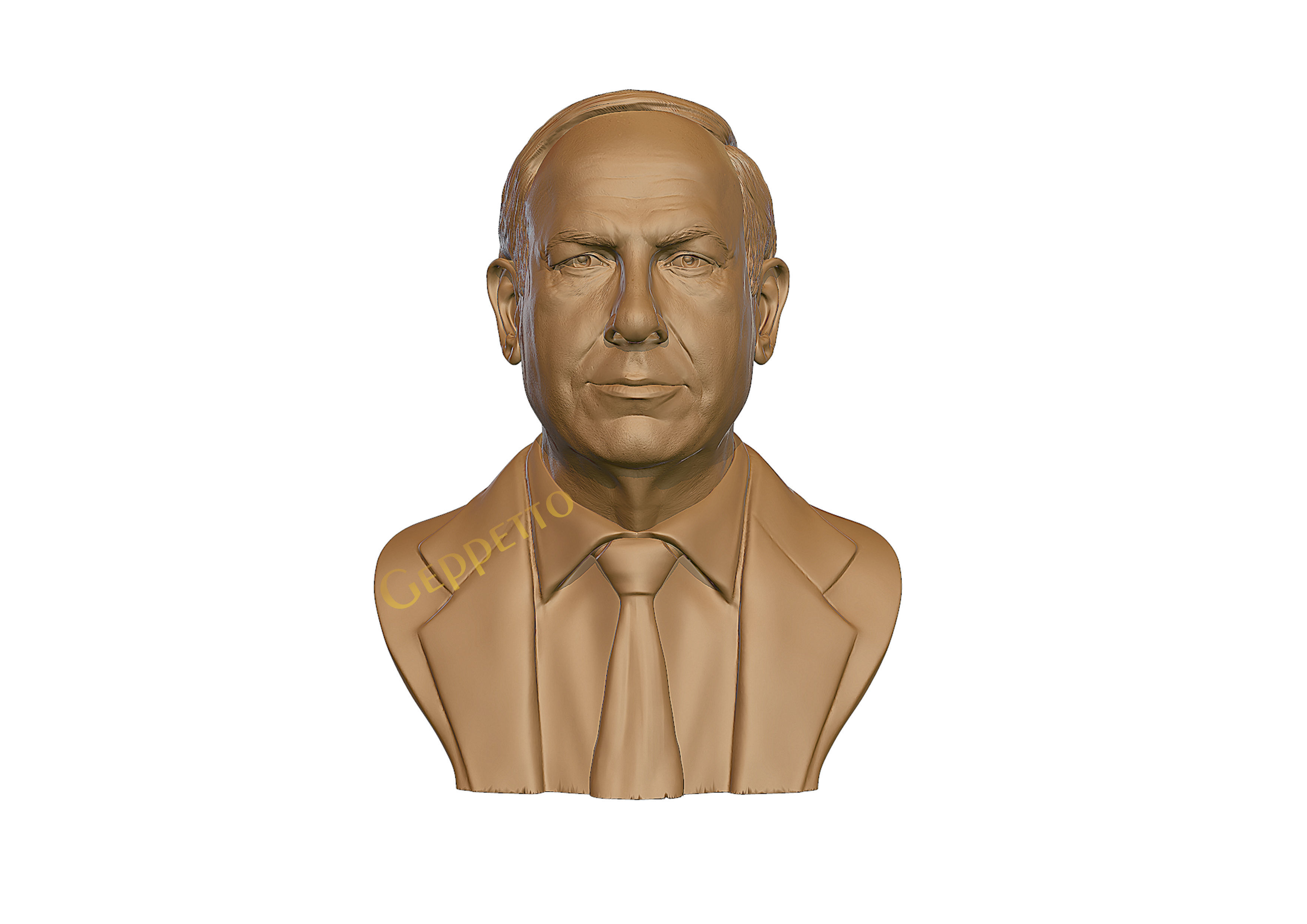 Benjamin Netanyahu 3D Sculpture 3D print model_10