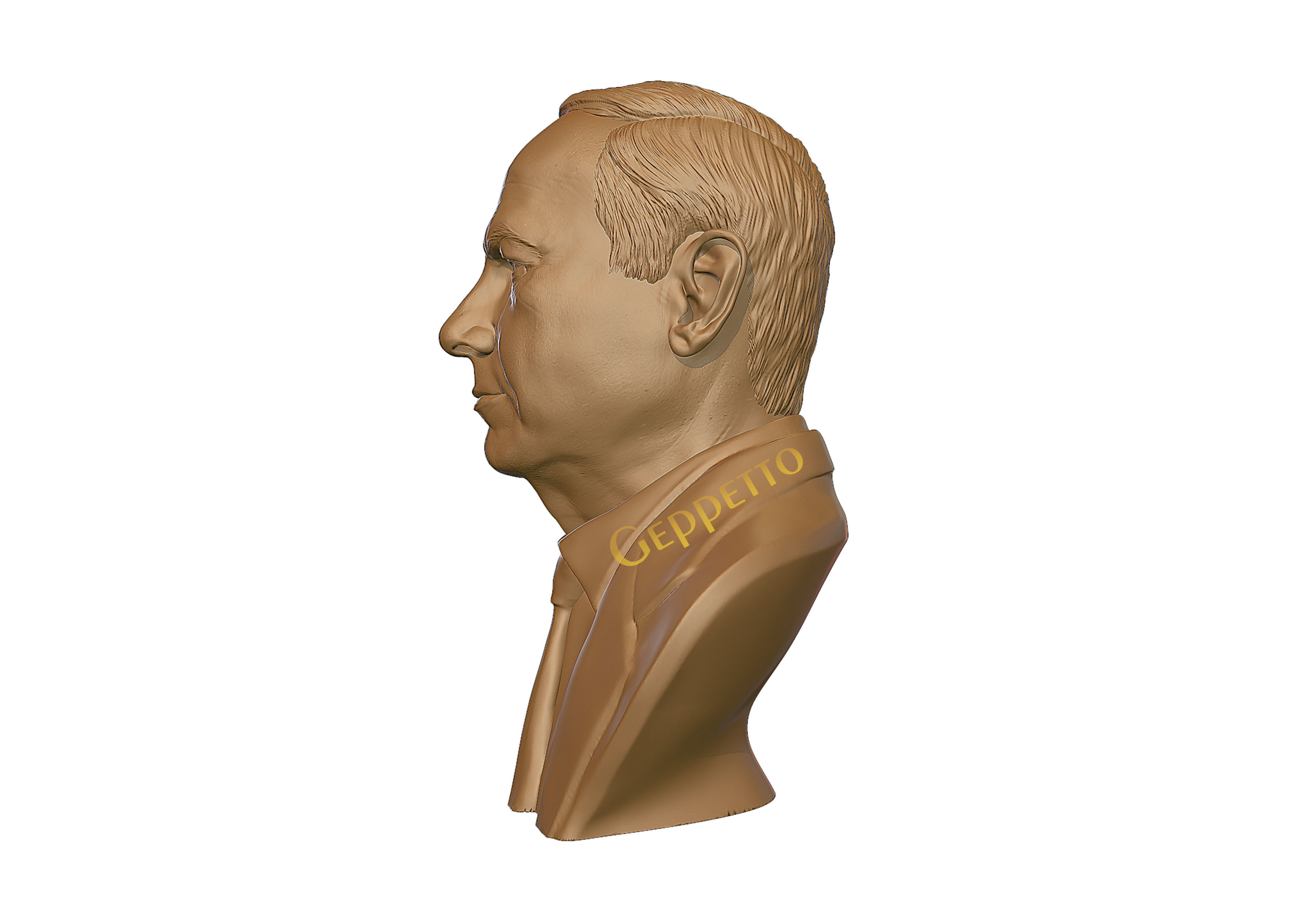 Benjamin Netanyahu 3D Sculpture 3D print model_8