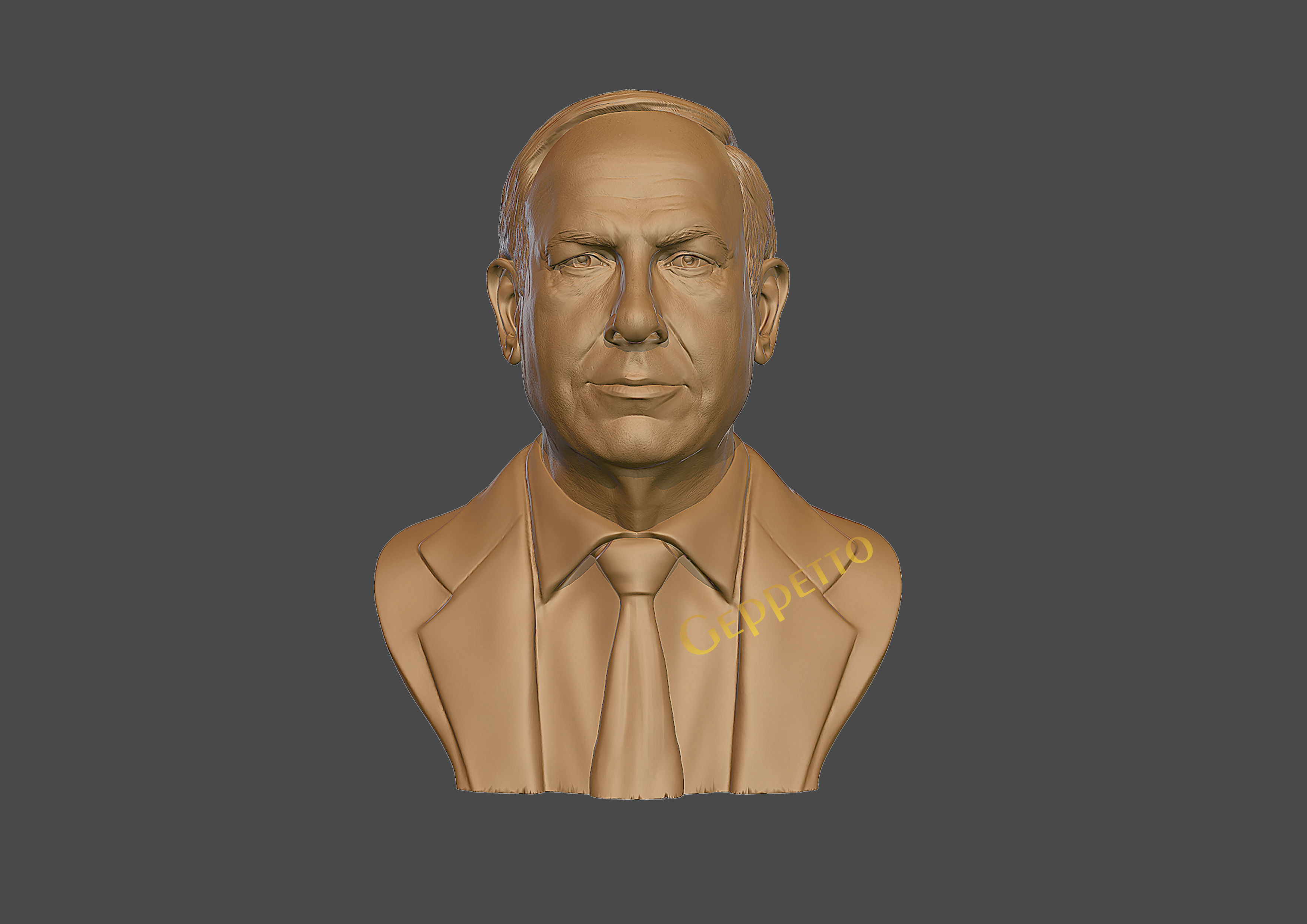 Benjamin Netanyahu 3D Sculpture 3D print model_12