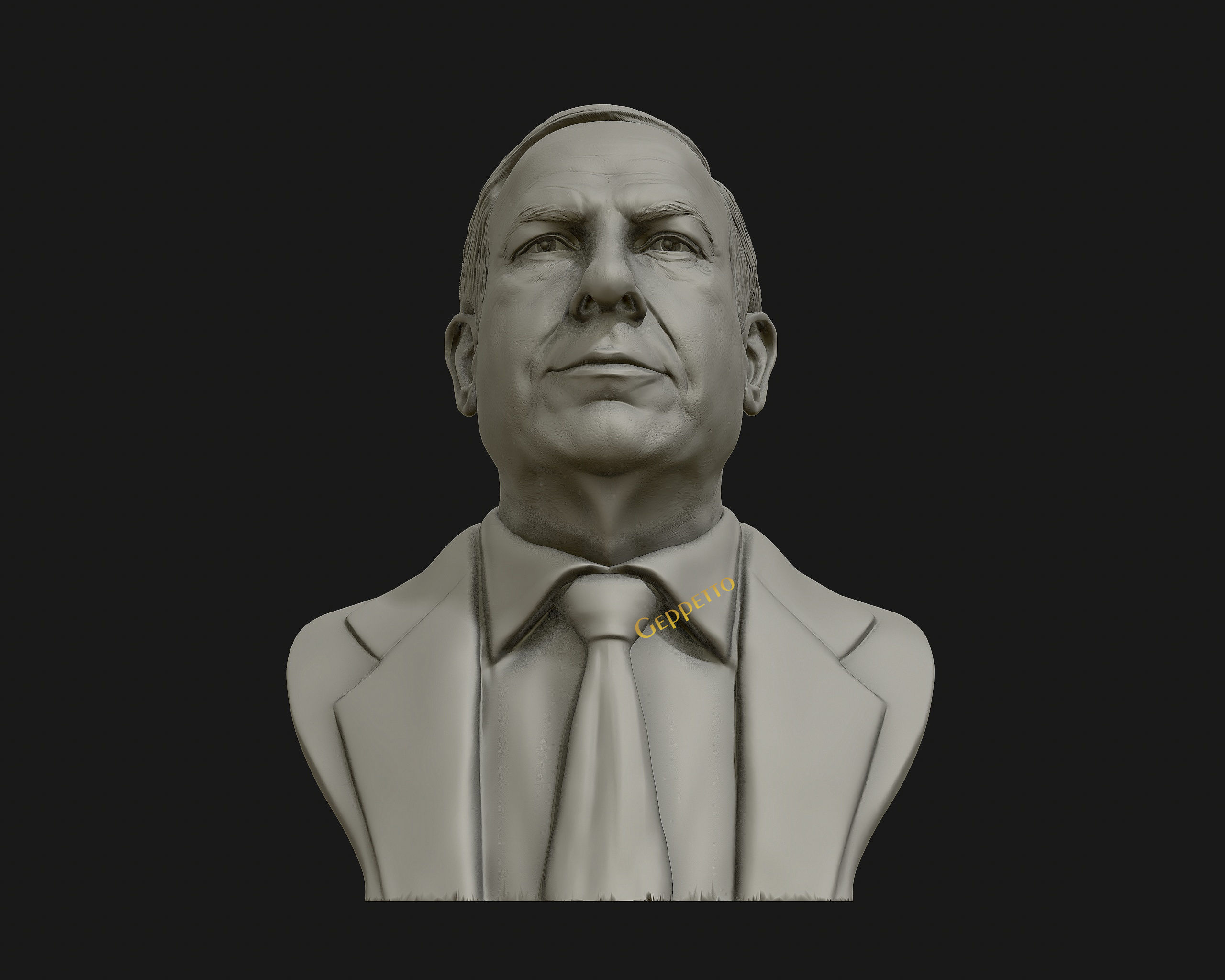 Benjamin Netanyahu 3D Sculpture 3D print model_21