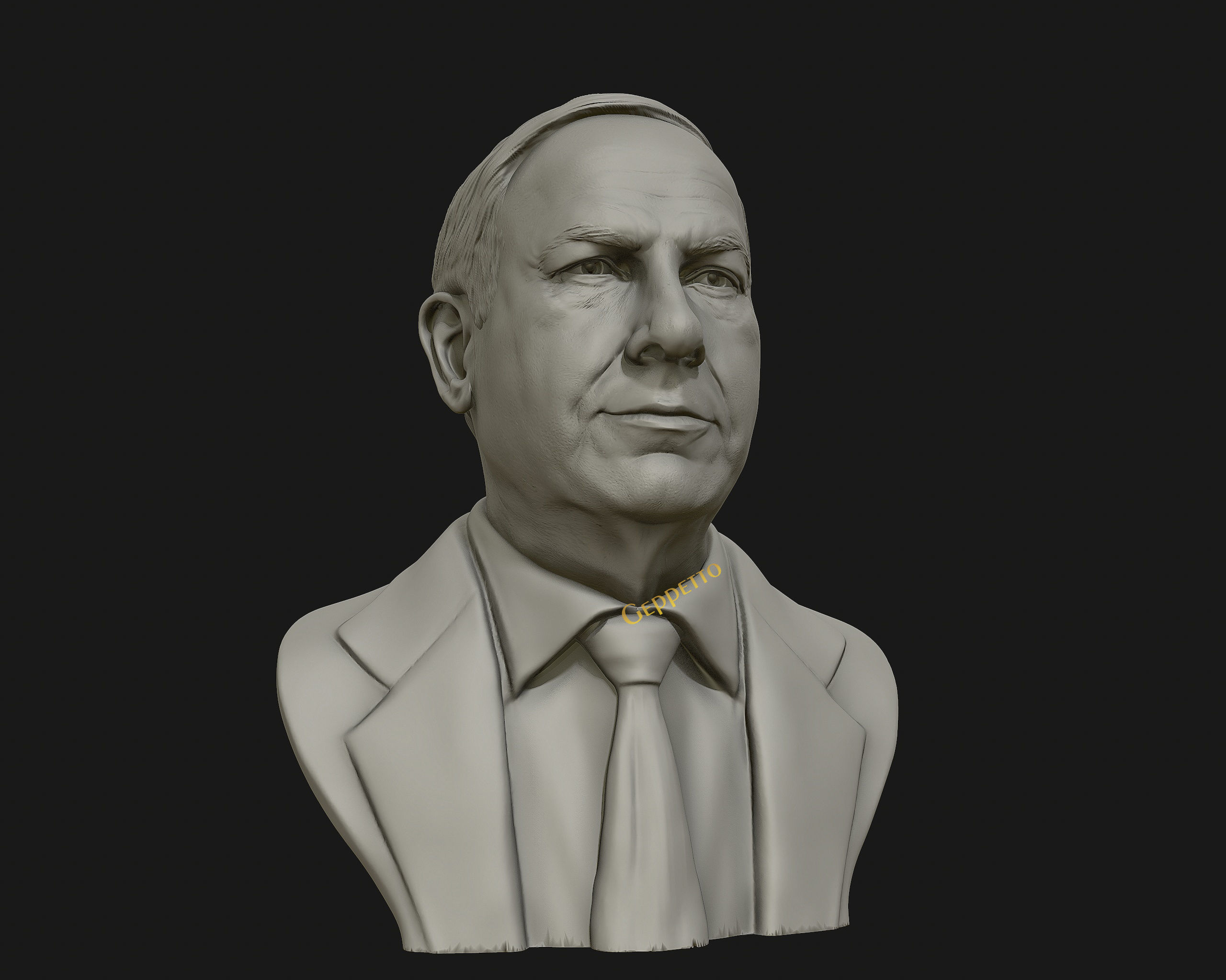 Benjamin Netanyahu 3D Sculpture 3D print model_28