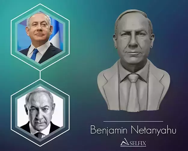 Benjamin Netanyahu 3D Sculpture 