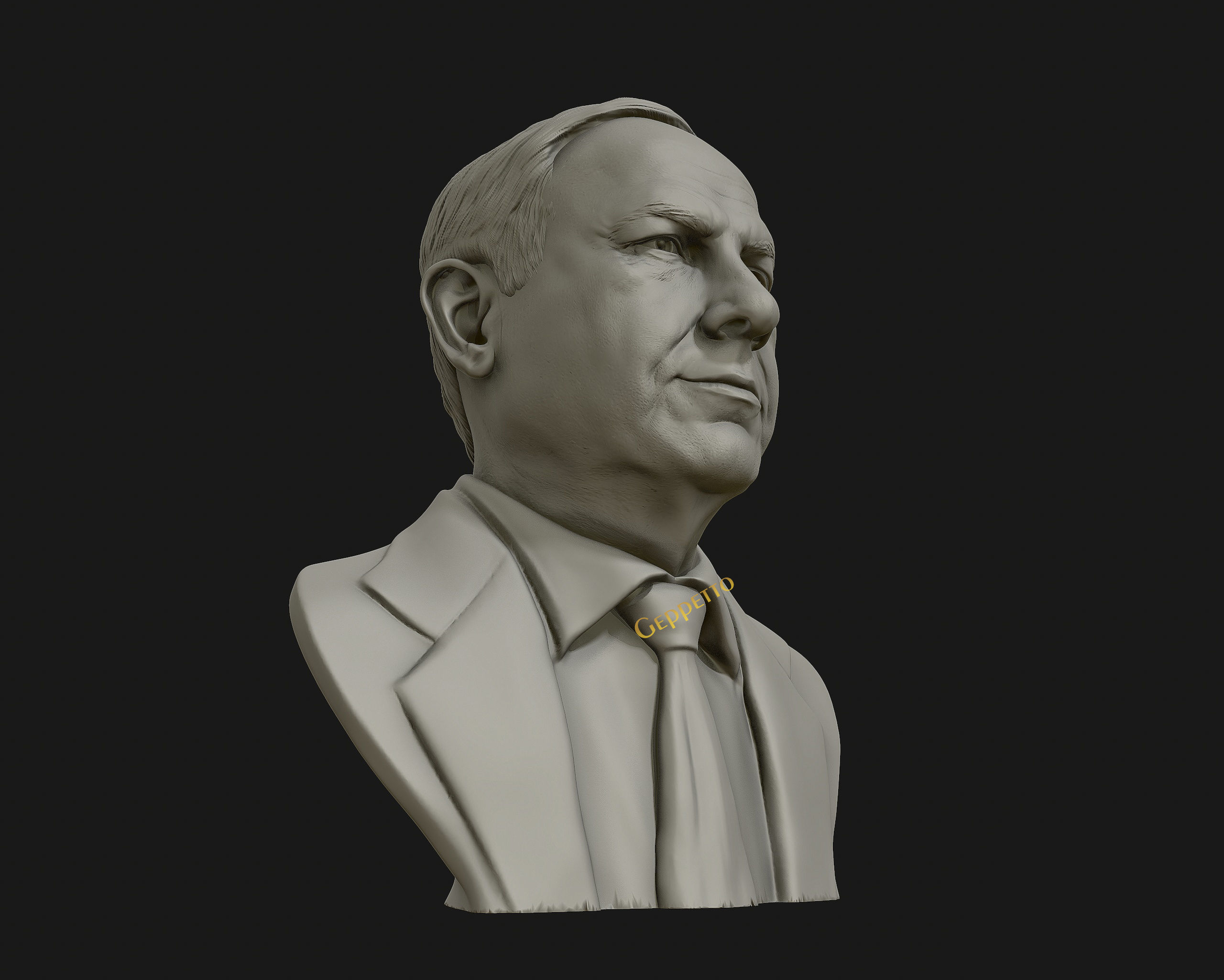 Benjamin Netanyahu 3D Sculpture 3D print model_20