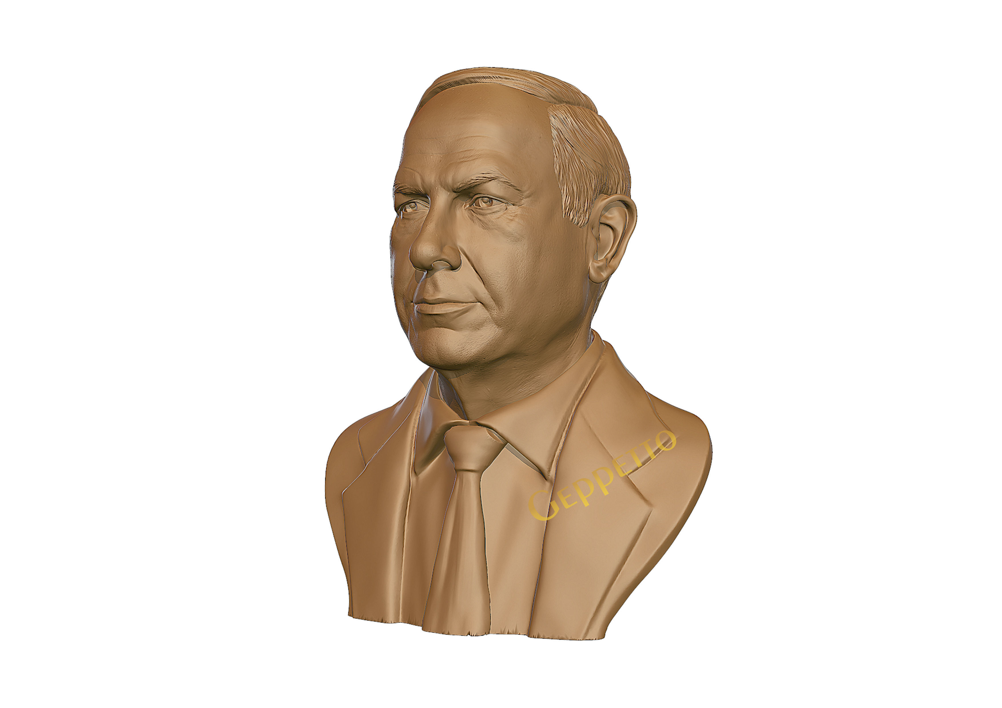 Benjamin Netanyahu 3D Sculpture 3D print model_11