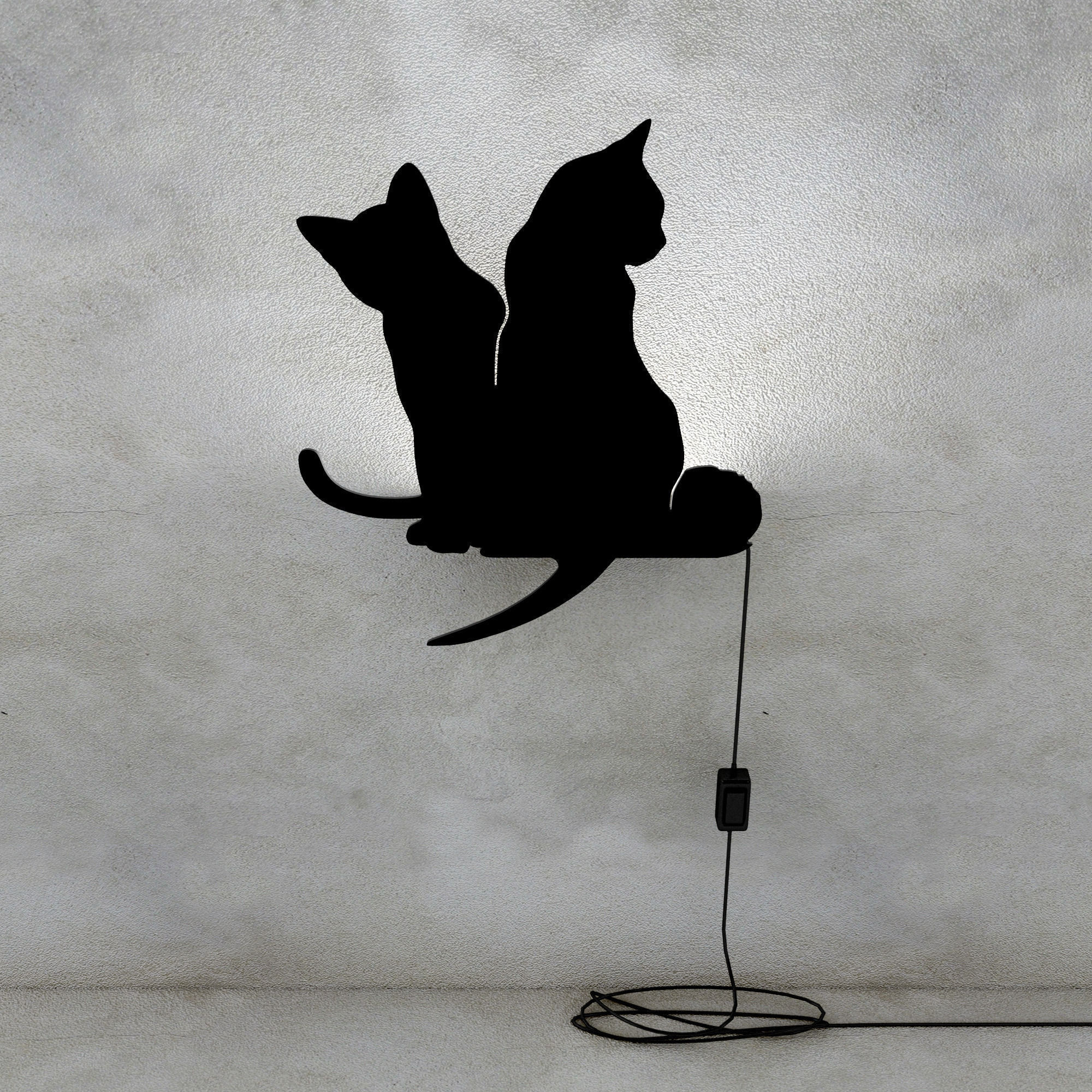 Wall Shadow Lamp  3D print model_3