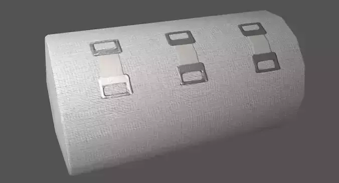 Elastic Bandage Clips Big Low-poly 3D model