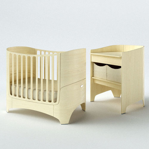 Leander Baby cot and Changing table 3D model