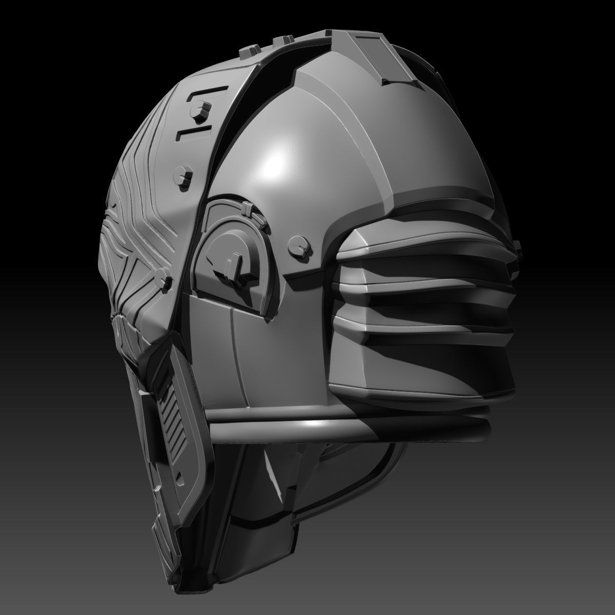 SWTOR Lord Adraas Sith Acolyte Helmet 3D Printable Model 3D print model_4