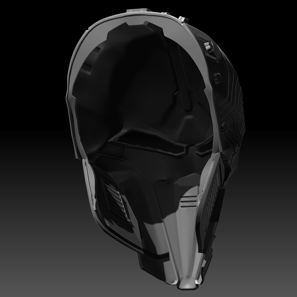 SWTOR Lord Adraas Sith Acolyte Helmet 3D Printable Model 3D print model_7