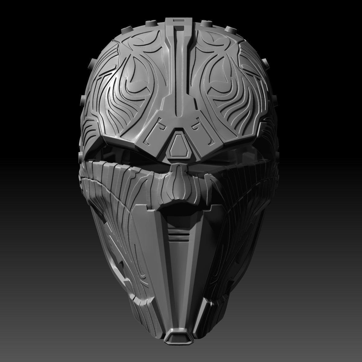 SWTOR Lord Adraas Sith Acolyte Helmet 3D Printable Model 3D print model_2