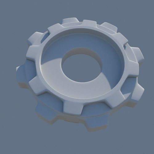66 Gear pack Low-poly 3D model