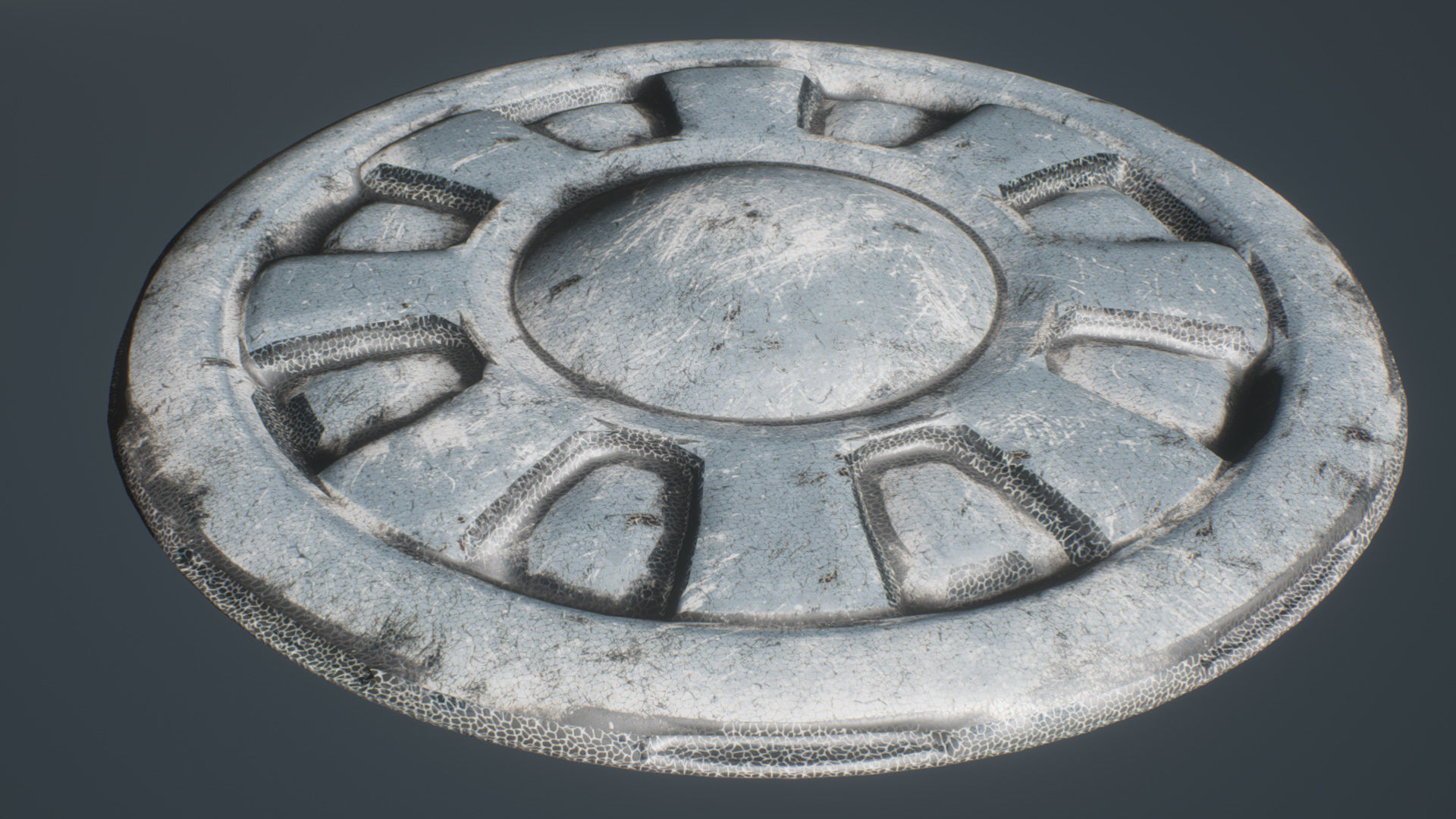 UFO - KIT-Bash 1 - 16 Low Poly PBR Ufo pack Low-poly 3D model_16