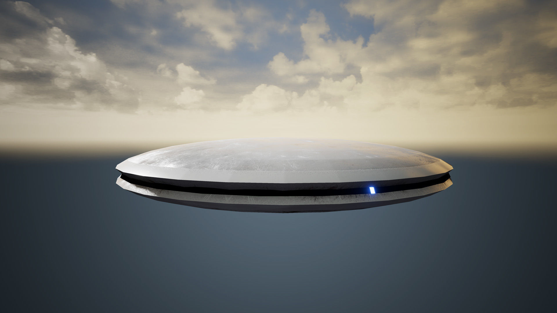 UFO - KIT-Bash 1 - 16 Low Poly PBR Ufo pack Low-poly 3D model_15