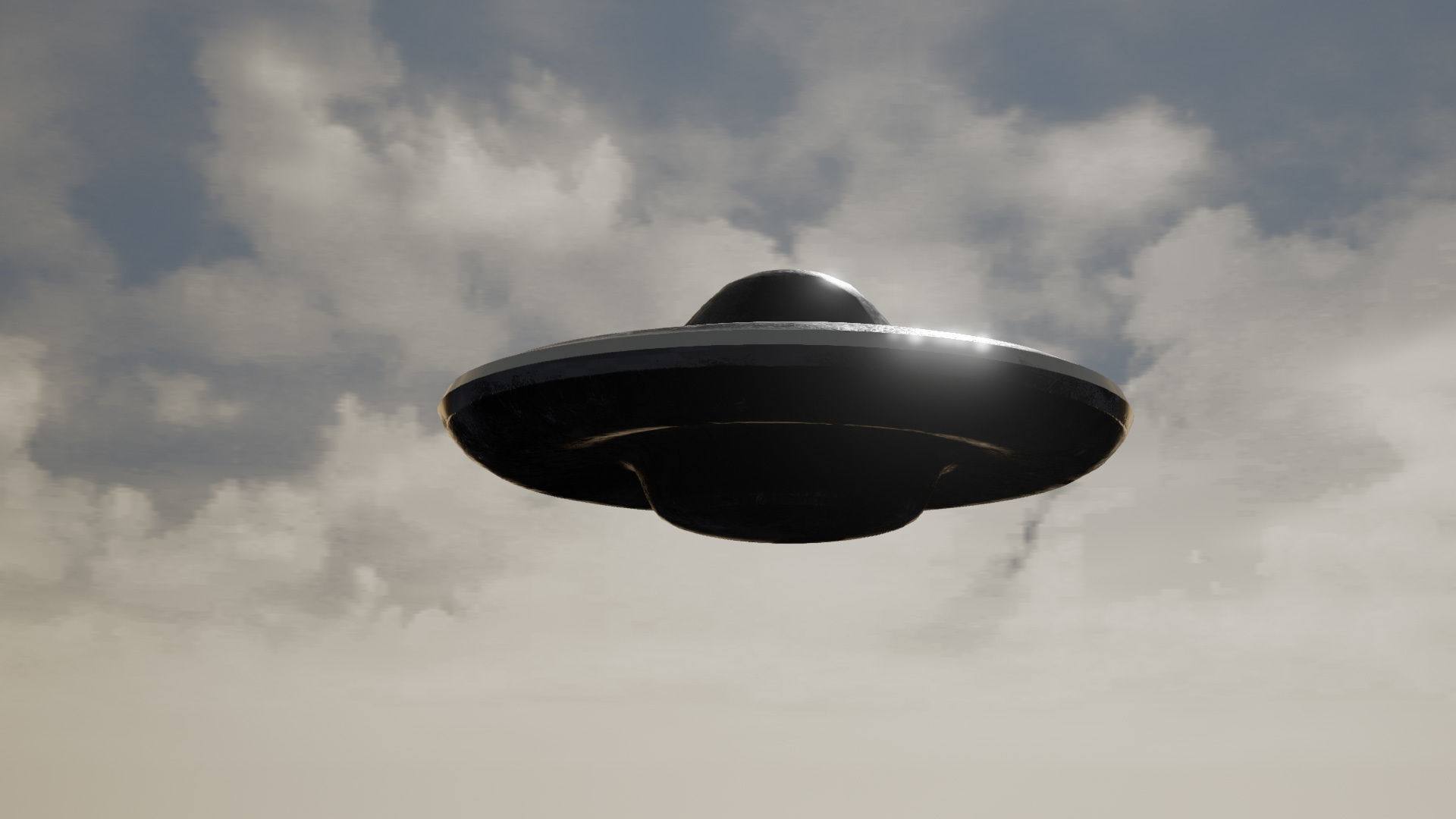 UFO - KIT-Bash 1 - 16 Low Poly PBR Ufo pack Low-poly 3D model_8