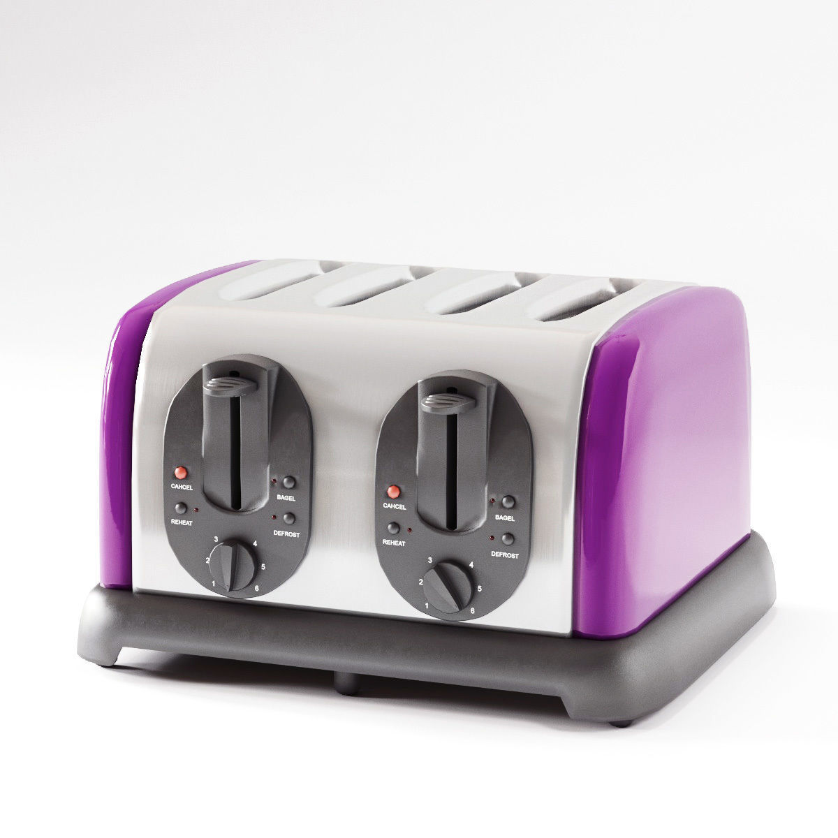 toaster slice 3D model_2