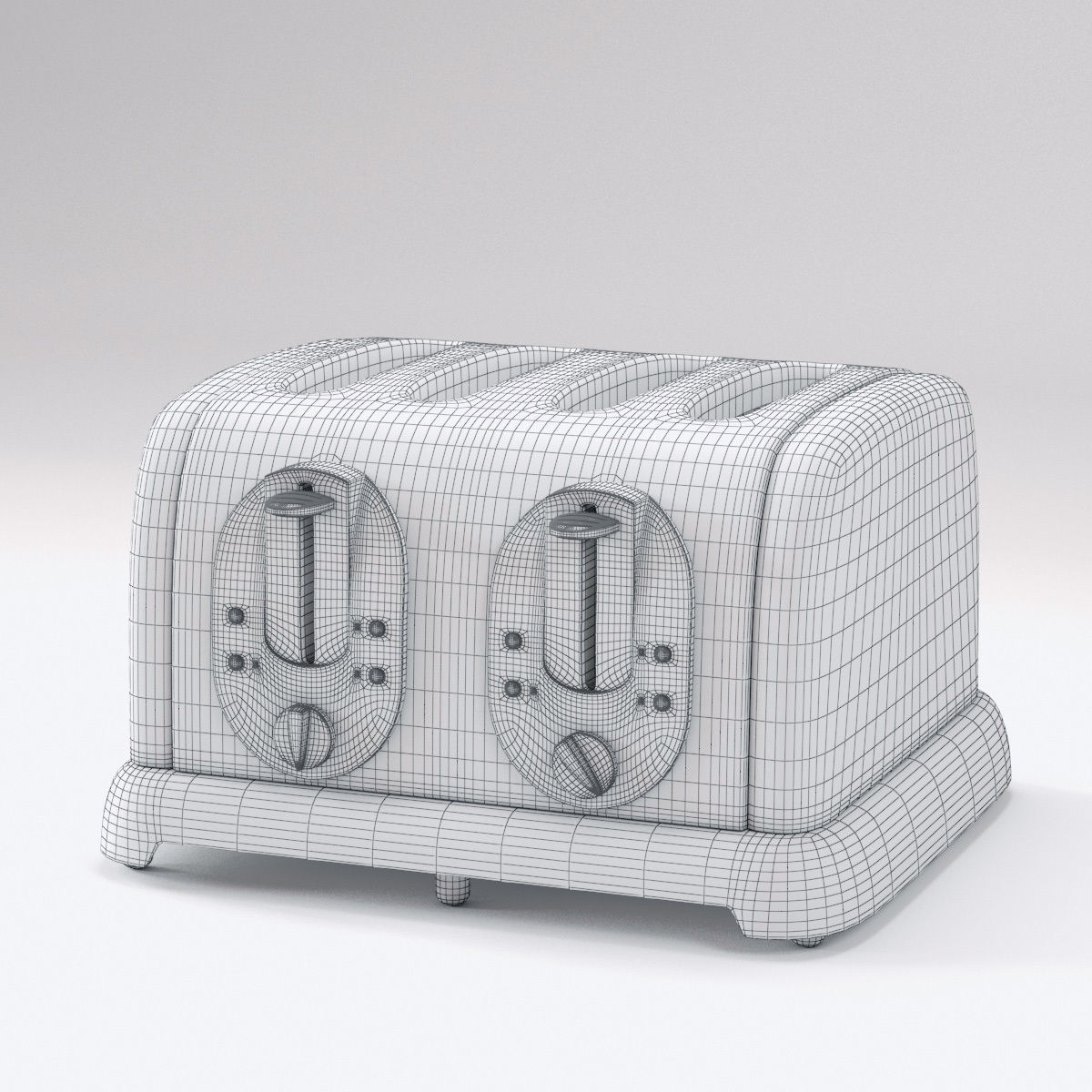 toaster slice 3D model_4