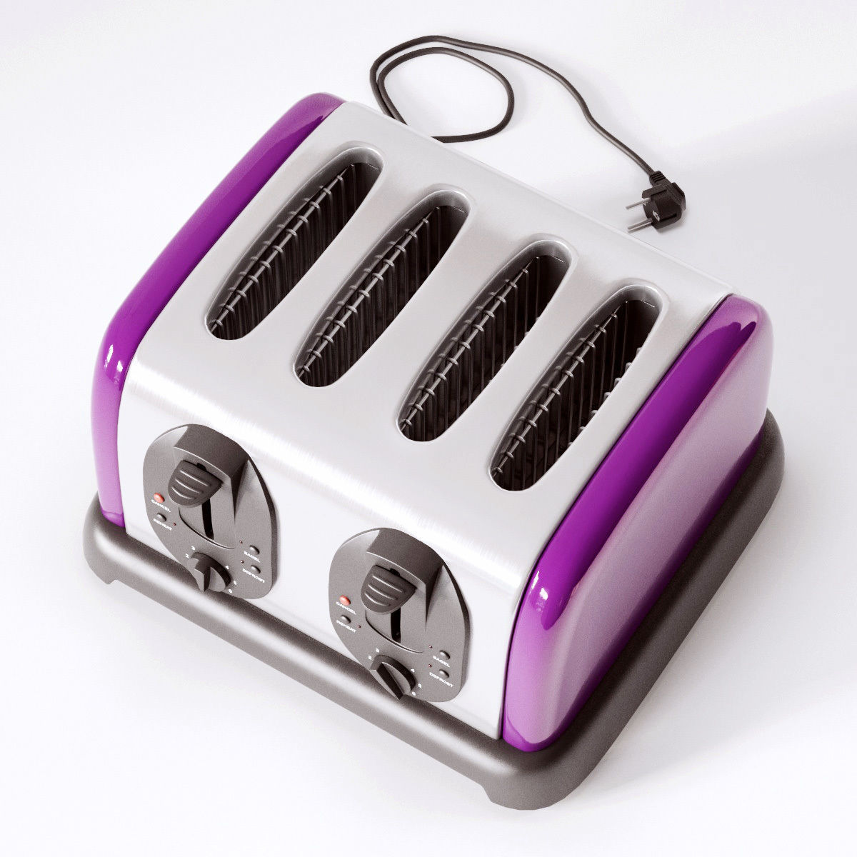 toaster slice 3D model_1