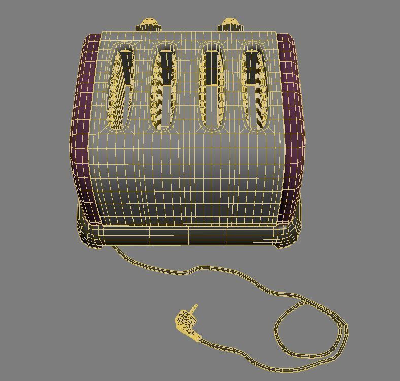 toaster slice 3D model_5