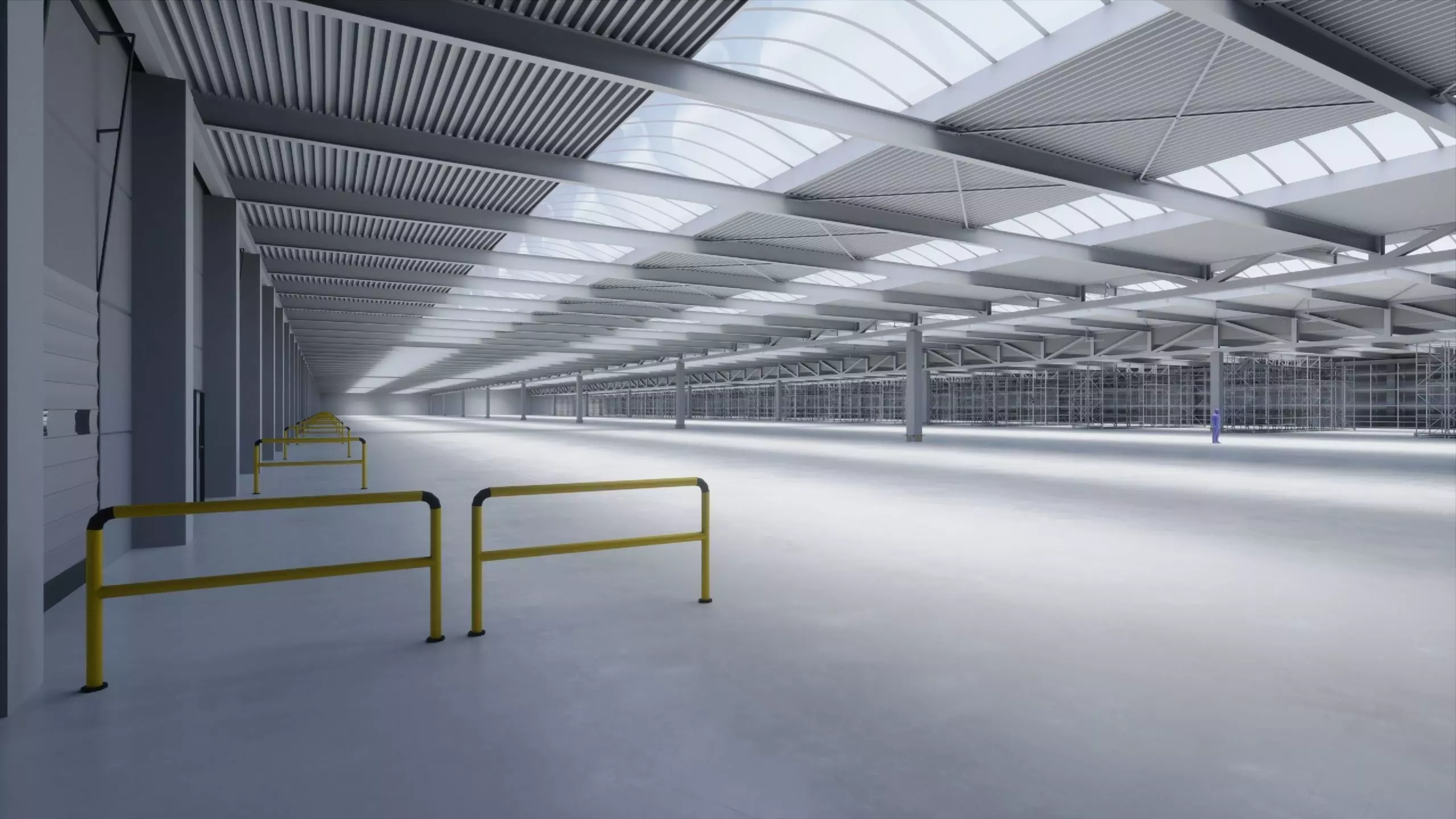 Industrial Warehouse Interior 1 Low-poly 3D model