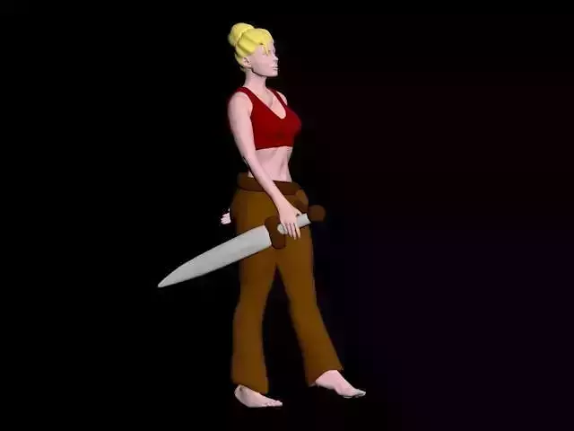 Female warrior model