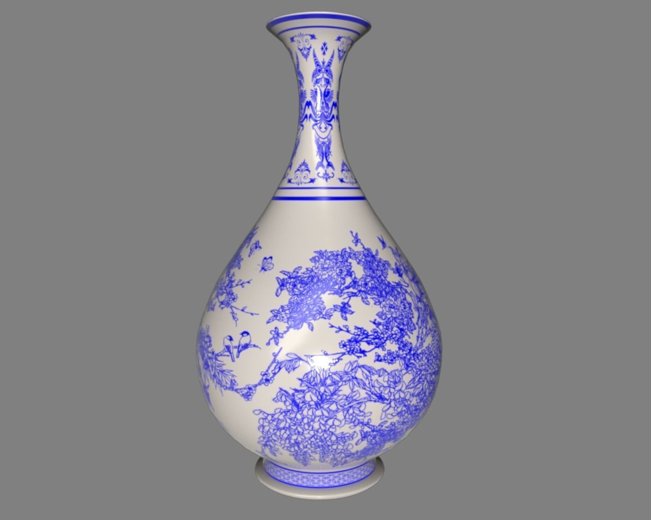 Flower Vase 3D model_1