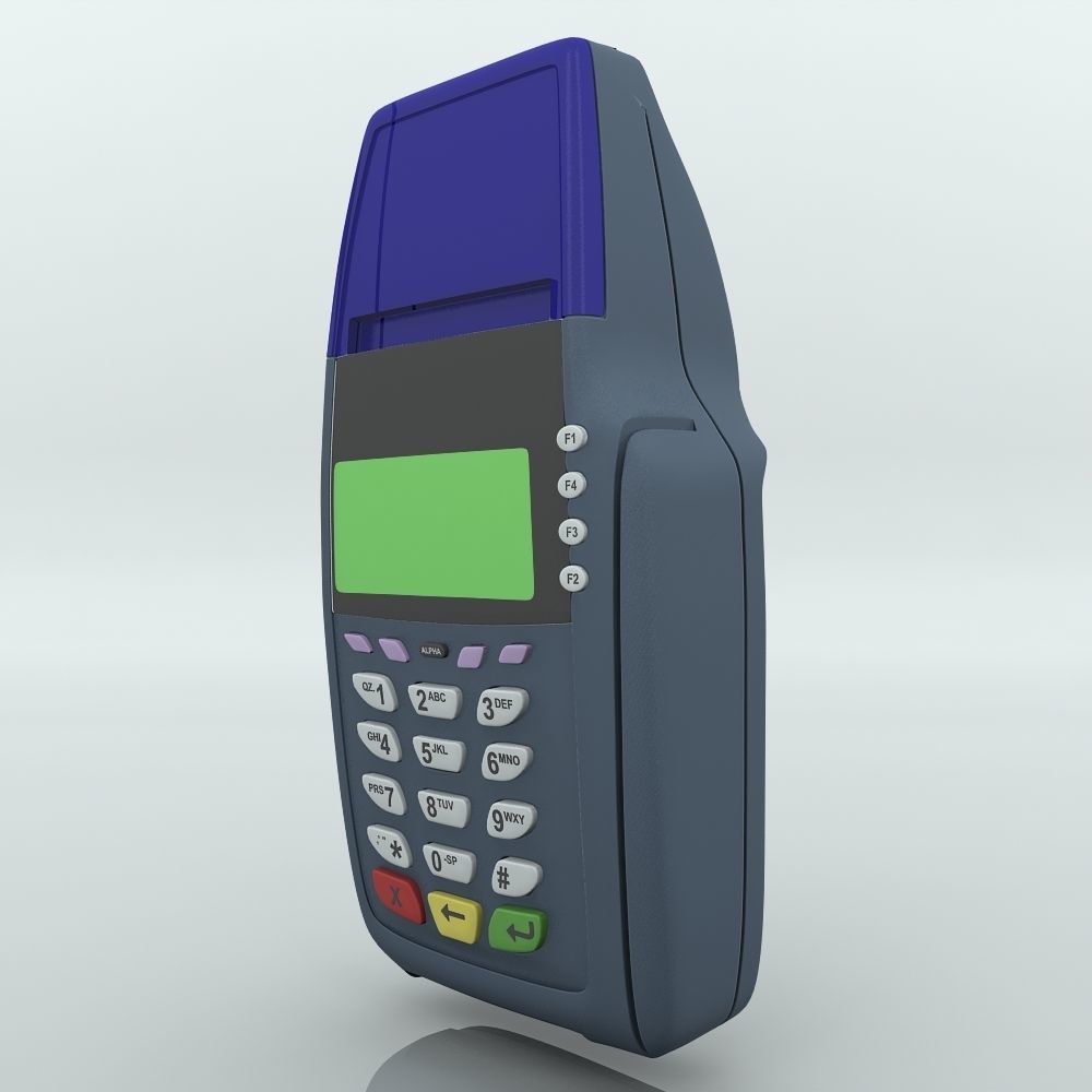 Credit Card Swipe Machine 3D model_3