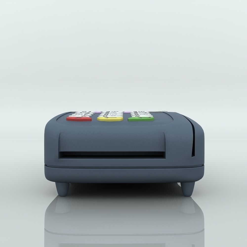 Credit Card Swipe Machine 3D model_10