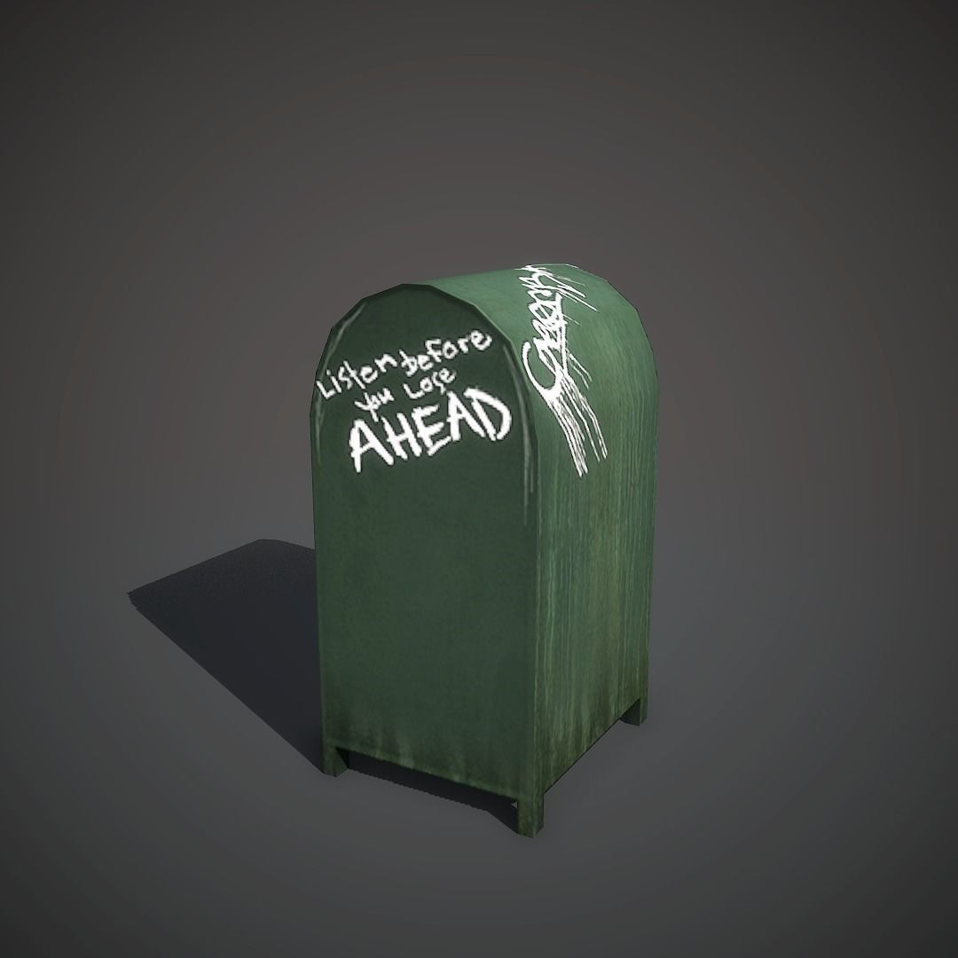 Mailbox Mobile Ready Low-poly 3D model_2