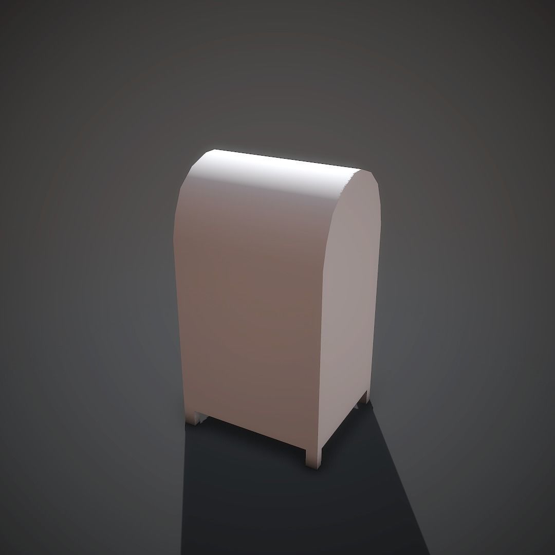 Mailbox Mobile Ready Low-poly 3D model_9