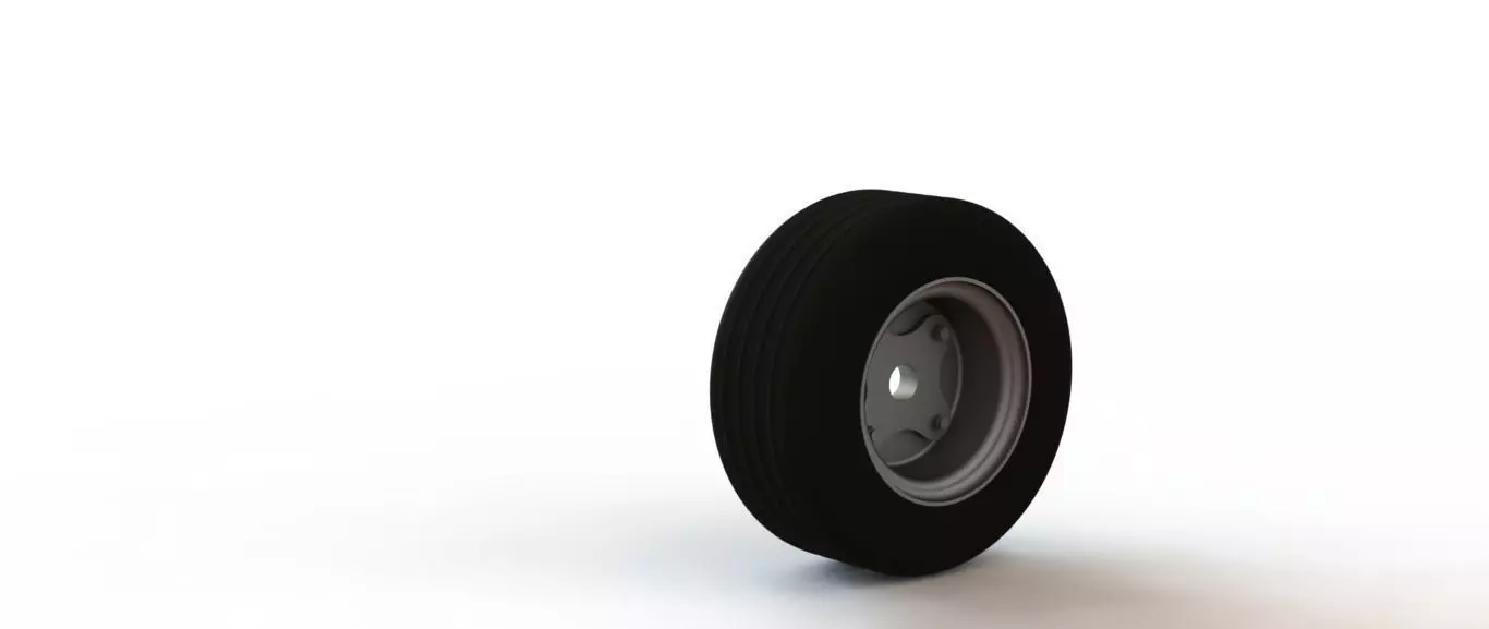 wheel for containers 3D print model_0