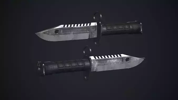 M9 Bayonet Knife PBR Game Ready Low-poly 3D model