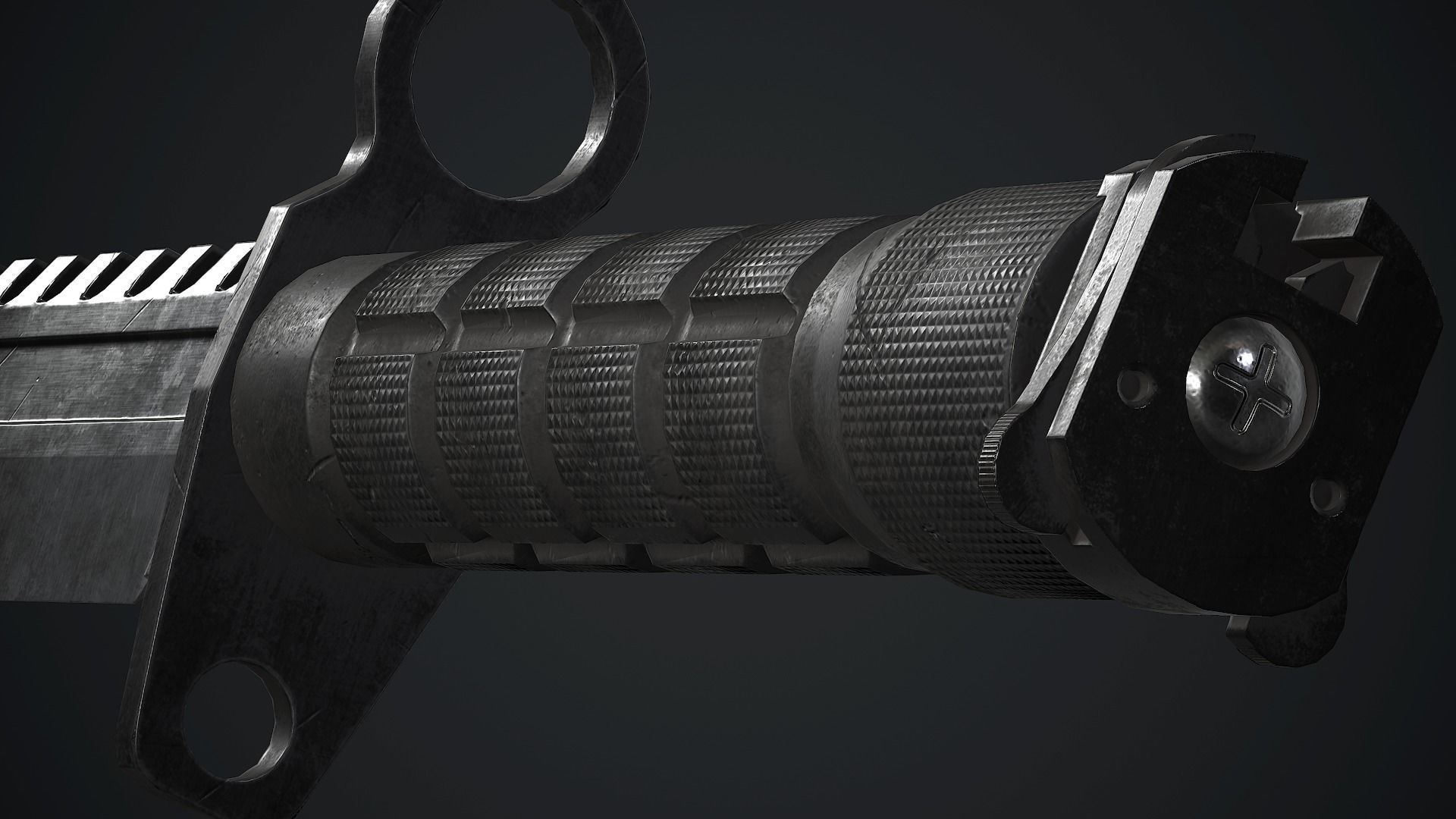 M9 Bayonet Knife PBR Game Ready Low-poly 3D model_13