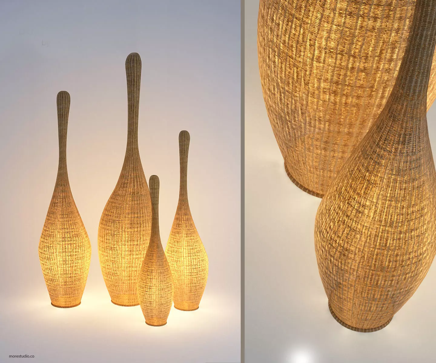 Gervasoni Bolla Floor light 3D model_0