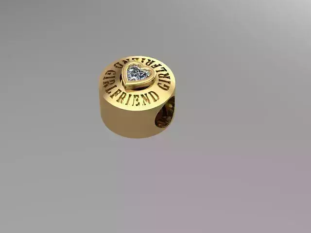 my girlfriends charm ball 3D print model