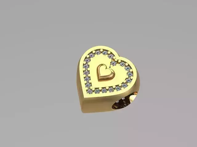 hearted charm ball