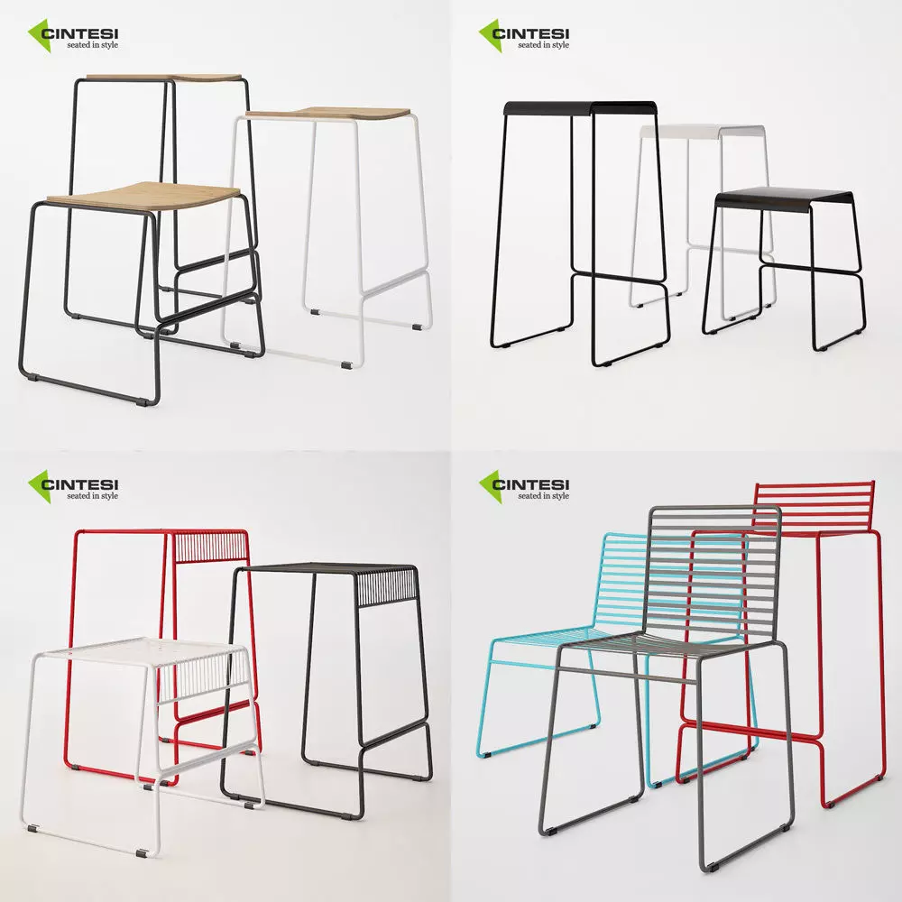 Cintesi Wire Furniture Collection 3D model_0